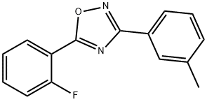 5-(2-fluorophenyl)-3-(3-methylphenyl)-1,2,4-oxadiazole Structure