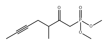 Phosphonic acid,(3-methyl-2-oxo-5-heptynyl)-, dimethyl ester Structure