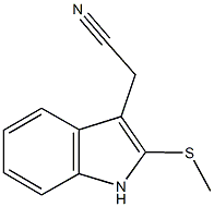 [2-(methylsulfanyl)-1H-indol-3-yl]acetonitrile Structure
