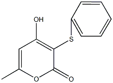 4-hydroxy-6-methyl-3-(phenylsulfanyl)-2H-pyran-2-one Structure