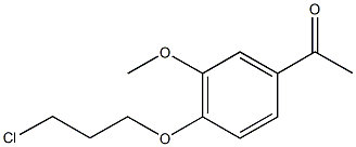 1-[4-(3-chloropropoxy)-3-methoxyphenyl]ethanone Structure