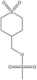 (1,1-dioxo-1λ-thian-4-yl)methyl methanesulfonate Structure