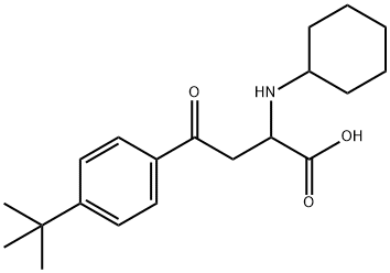 4-[4-(tert-butyl)phenyl]-2-(cyclohexylamino)-4-oxobutanoic acid Structure