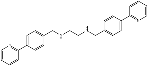 N1,N2-Bis[[4-(2-pyridinyl)phenyl]methyl]- 1,2-ethanediamine Structure