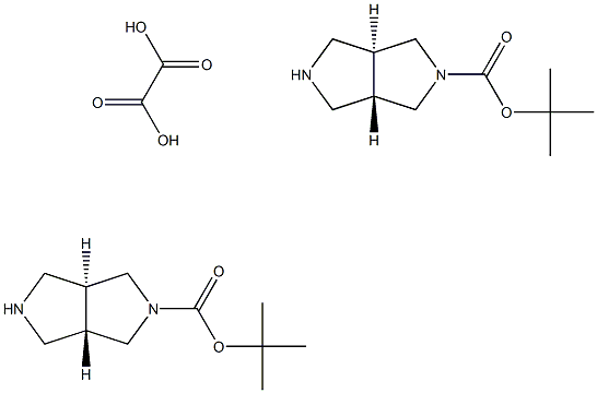 tert-butyl (3as,6as)-rel-octahydropyrrolo[3,4-c]pyrrole-2-carboxylate hemioxalate Structure