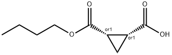 (1R,2S)-rel-2-(butoxycarbonyl)cyclopropane-1-carboxylic acid Structure