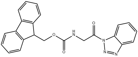 N-Fmoc-(1-benzotriazolylcarbonyl)methylamine Structure