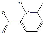 6-Nitro-2-picoline-N-oxide Structure