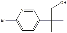 2-(6-Bromo-3-pyridinyl)-2-methyl-1-propanol Structure