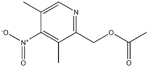 2-acetyloxymethyl-3,5-dimethyl-4-nitropyridine Structure