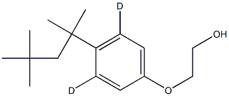 4-tert-Octylphenyl-3,5-D2 Monoethoxylate Solution, 1ug/ml in Acetone Structure