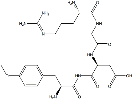 arginine-glycine-aspartate-O-methyltyrosine amide Structure