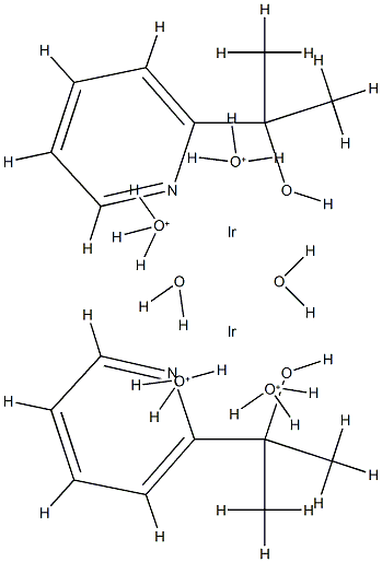 [2-(Pyridine-2-yl)-2-propanato]iridium(IV) dimer solution  Structure