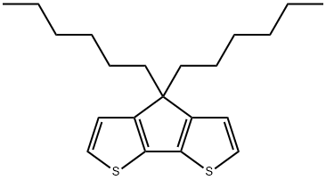 4,4-Dihexyl-4H-cyclopenta[1,2-b:5,4-b']dithiophene Structure