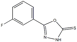 5-(3-Fluorophenyl)-1,3,4-oxadiazole-2-thiol Structure