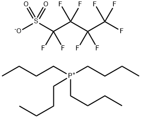Tetrabutyl phosphonium salt with 1,1,2,2,3,3,4,4,4-nonafluoro-1-butanesulfonic acid(1:1) Structure