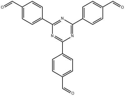 Benzaldehyde,4,4',4”-(1,3,5-triazine-2,4,6-triyl)tris- Structure
