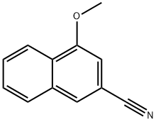 2-Naphthalenecarbonitrile,4-methoxy-(9CI) Structure