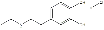 1,2-Benzenediol, 4-[2-[(1-methylethyl)amino]ethyl]-, hydrochloride (1:1) Structure