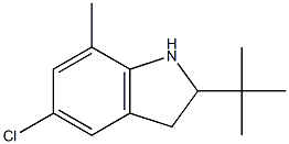 1H-Indole,5-chloro-2-(1,1-dimethylethyl)-2,3-dihydro-7-methyl-(9CI) Structure