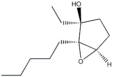 6-Oxabicyclo[3.1.0]hexan-2-ol,2-ethyl-1-pentyl-,(1R,2S,5R)-rel-(-)-(9CI) Structure