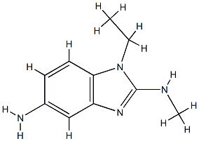 1H-Benzimidazole-2,5-diamine,1-ethyl-N2-methyl-(9CI) Structure