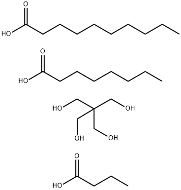 Decanoic acid, mixed esters with butyric acid, octanoic acid and pentaerythritol Structure
