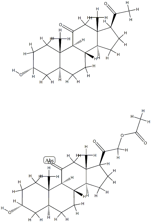 (3R,5S,8S,9S,10S,13R,14S,17S)-17-acetyl-3-hydroxy-10,13-dimethyl-1,2,3 ,4,5,6,7,8,9,12,14,15,16,17-tetradecahydrocyclopenta[a]phenanthren-11- one: [2-[(3R,5S,8S,9S,10S,13R,14S,17S)-3-hydroxy-10,13-dimethyl-11-oxo -1,2,3,4,5,6,7,8,9,12,14,15,16,17-tetradecahydrocyclopenta[a]phenanthr en-17-yl]-2-oxo-ethyl] acetate Structure