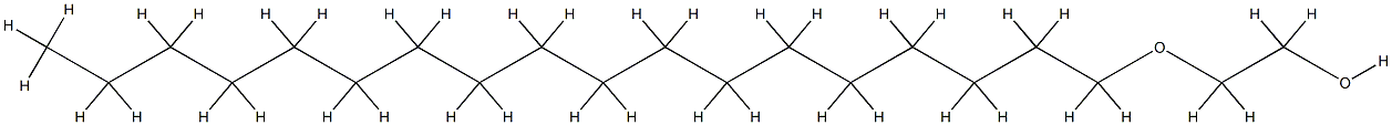 Polyethylene glycol octadecyl ether Structure