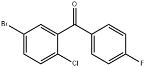 (5-bromo-2-chlorophenyl)(4-fluorophenyl)methanone Structure