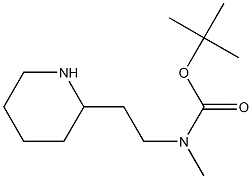 Methyl-(2-piperidin-2-yl-ethyl)-carbamic acid tert-butyl ester Structure