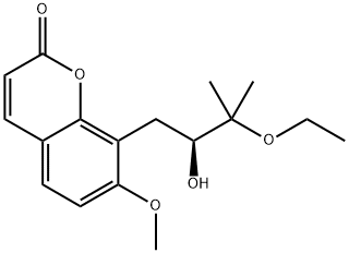 8-(3-Ethoxy-2-hydroxy-3-Methylbutyl)-7-MethoxycouMarin Structure