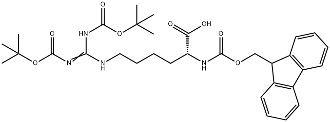 Fmoc-D-homoArg(Boc)2-OH Structure