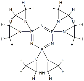 2,2,4,4,6,6-hexaaziridin-1-yl-1,3,5-triaza-2$l^{5},4$l^{5},6$l^{5}-tri phosphacyclohexa-1,3,5-triene Structure