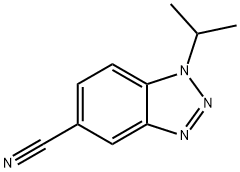 1-isopropyl-1H-1,2,3-benzotriazole-5-carbonitrile(SALTDATA: FREE) Structure