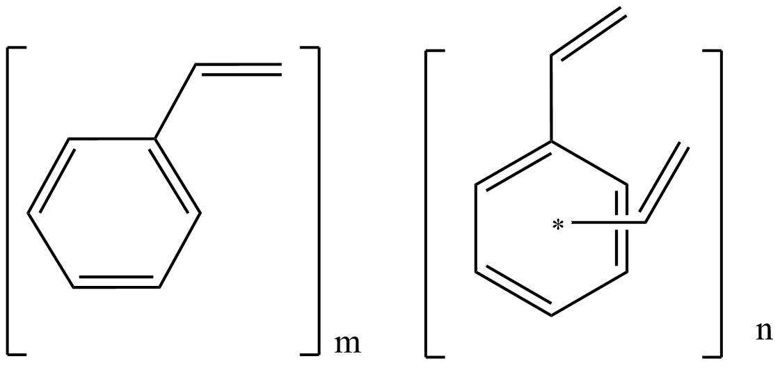 POLY(STYRENE-CO-DIVINYLBENZENE) Structure