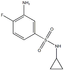 3-amino-N-cyclopropyl-4-fluorobenzene-1-sulfonamide Structure