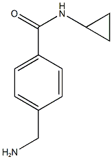 4-(aminomethyl)-N-cyclopropylbenzamide Structure