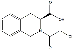 (3S)-2-(chloroacetyl)-1,2,3,4-tetrahydroisoquinoline-3-carboxylic acid Structure