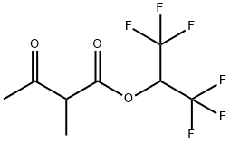 1,1,1,3,3,3-hexafluoropropan-2-yl 2-methyl-3-oxobutanoate Structure