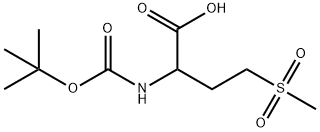 2-(Boc-amino)-4-(methylsulfonyl)butanoic acid Structure