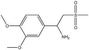 1-(3,4-Dimethoxyphenyl)-2-(methylsulfonyl)ethan-1-amine Structure