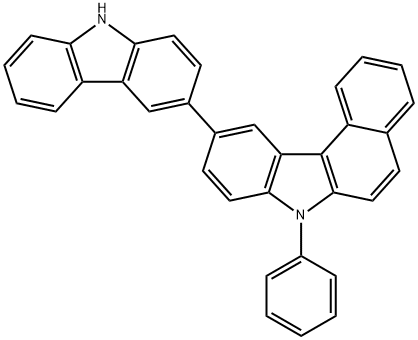 10-(9H-carbazol-3-yl)-7-phenyl-7H-benzo[c]carbazole Structure