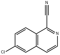 6-CHLOROISOQUINOLINE-1-CARBONITRILE Structure