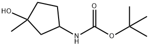 tert-butyl (3-hydroxy-3-methylcyclopentyl)carbamate Structure