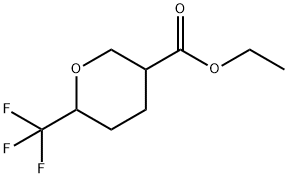 ethyl 6-(trifluoromethyl)tetrahydro-2H-pyran-3-carboxylate Structure