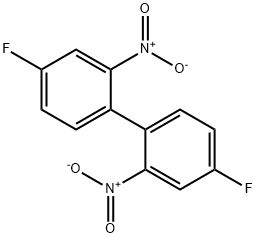 1,1'-Biphenyl, 4,4'-difluoro-2,2'-dinitro- Structure