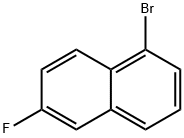 1-Bromo-6-fluoronaphthalene Structure