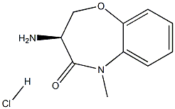 (S)-3-AMINO-5-METHYL-2,3-DIHYDROBENZO[B][1,4]OXAZEPIN-4(5H)-ONE HCL Structure
