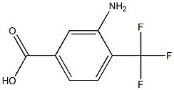 3-amino-4-trifluoromethylbenzoic acid
 Structure